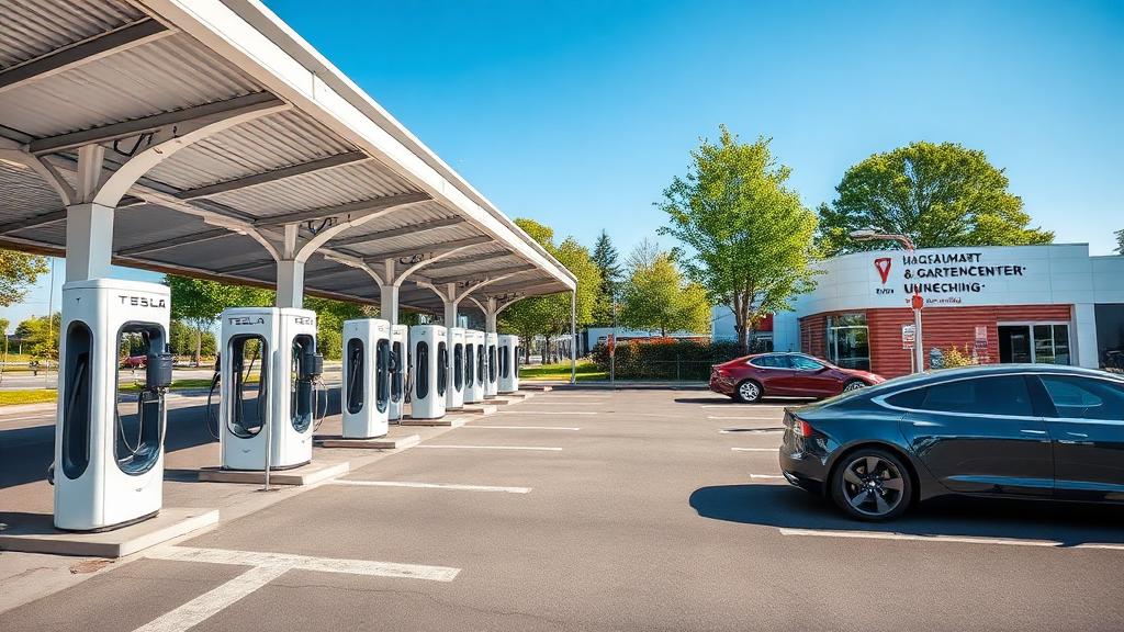 Informationen und Standort der Tesla Supercharger Eching Part 1