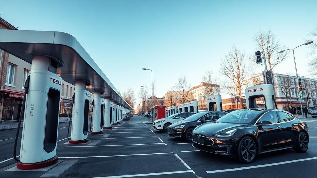 Informationen und Standort der Tesla Supercharger Eschborn - Ginnheimer Straße Part 1