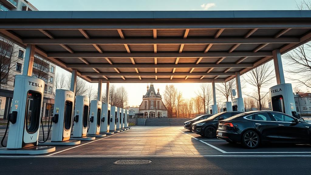 Informationen und Standort der Tesla Supercharger Essen Part 1