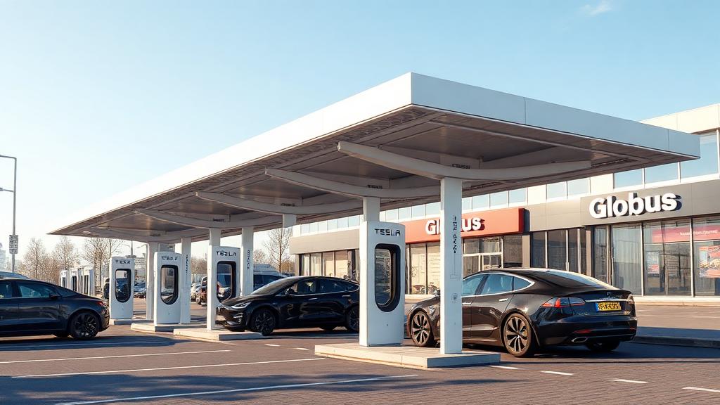 Informationen und Standort der Tesla Supercharger Hattersheim Part 1