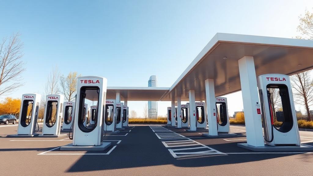 Informationen und Standort der Tesla Supercharger Holdorf Part 1