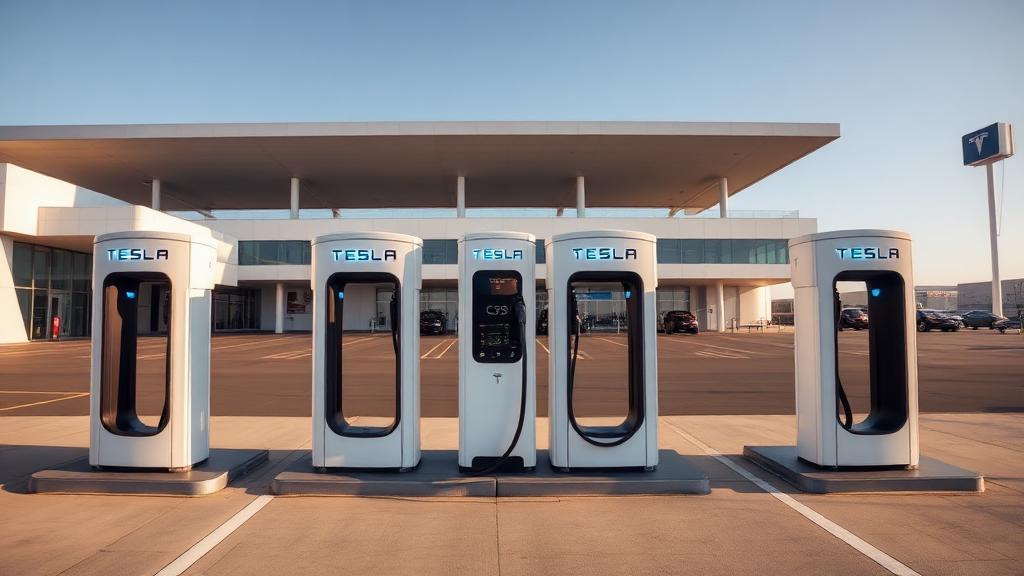 Informationen und Standort der Tesla Supercharger Köln Bonn Airport Part 1