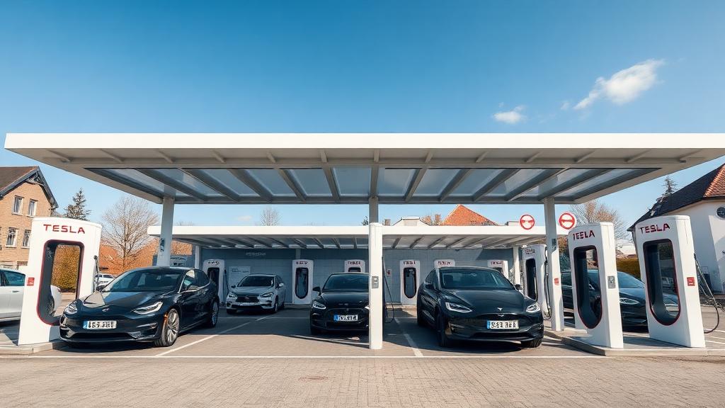 Informationen und Standort der Tesla Supercharger Kösching Part 1