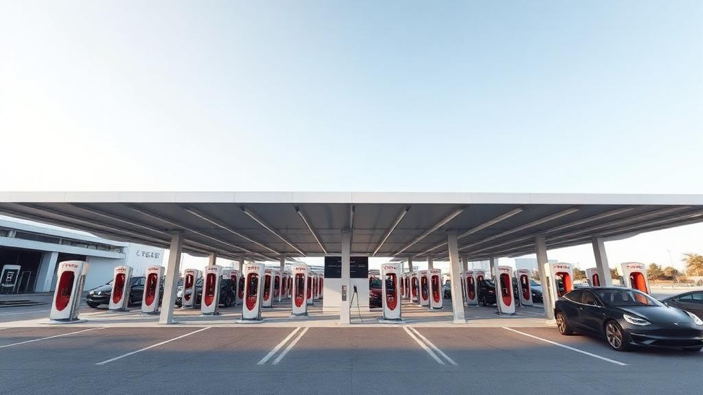 Informationen und Standort der Tesla Supercharger Leipzig-Flughafen Part 1