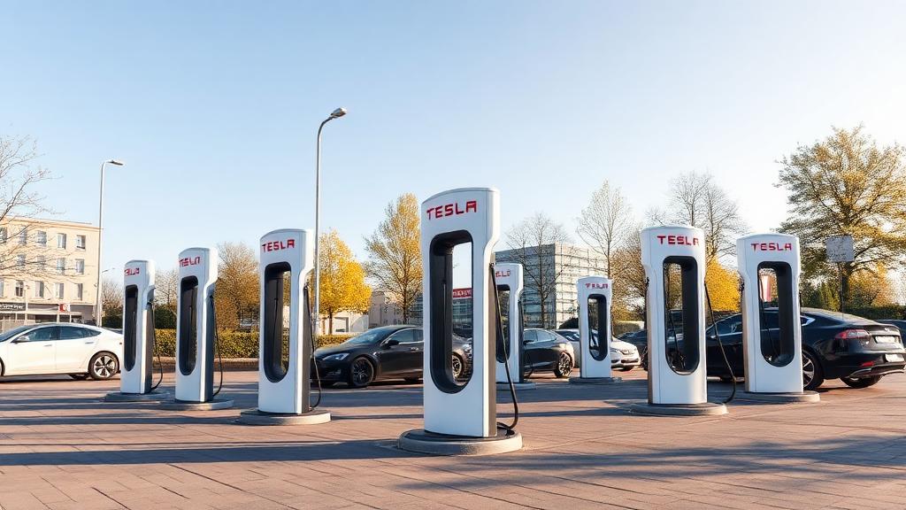 Informationen und Standort der Tesla Supercharger Leipzig Part 1