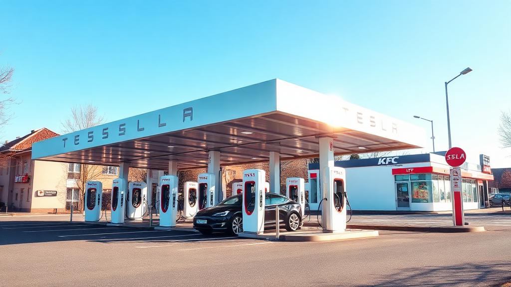Informationen und Standort der Tesla Supercharger Ludwigshafen-Oggersheim Part 1