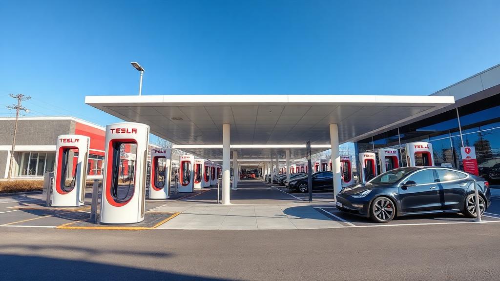 Informationen und Standort der Tesla Supercharger Neumünster Part 1