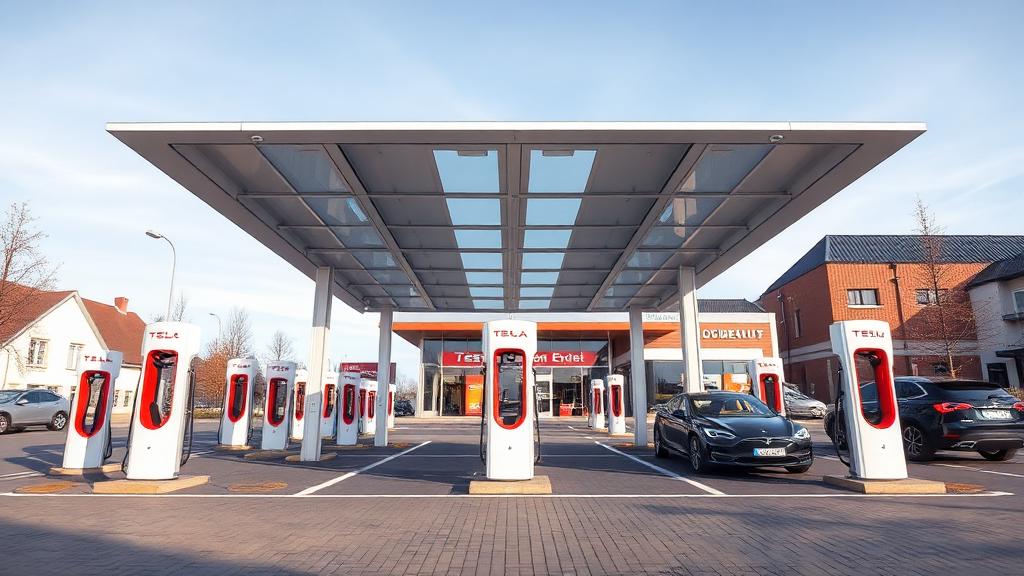 Informationen und Standort der Tesla Supercharger Posthausen Part 1