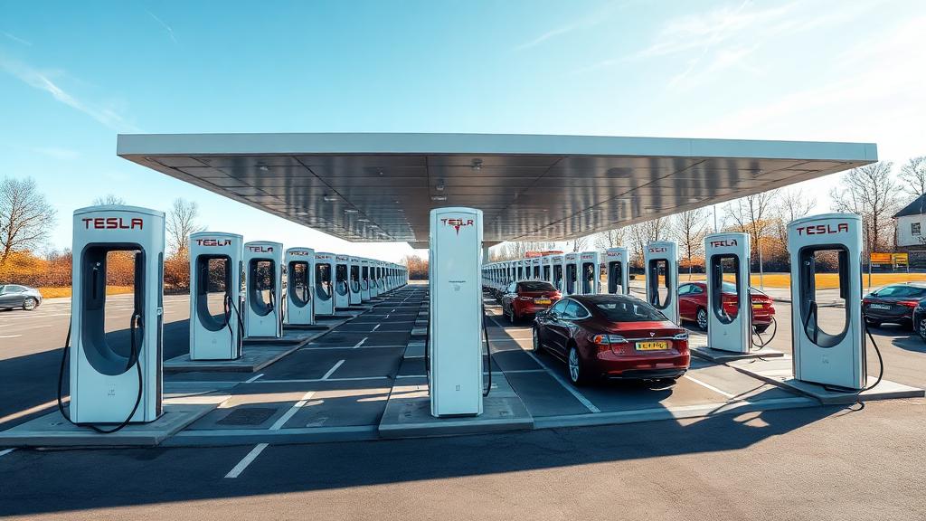 Informationen und Standort der Tesla Supercharger Wertheim-Almosenberg Part 1