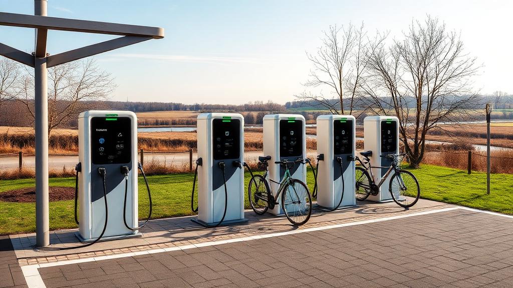 Informationen und Standort der E-Bike-Ladestation Leipziger Neuseenland Part 1